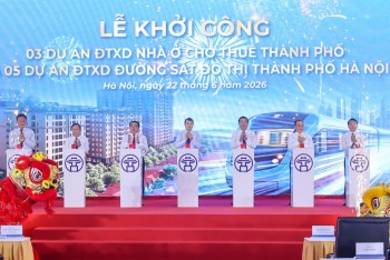 Hà Nội khởi công 5 tuyến đường sắt, 3 dự án nhà ở cho thuê