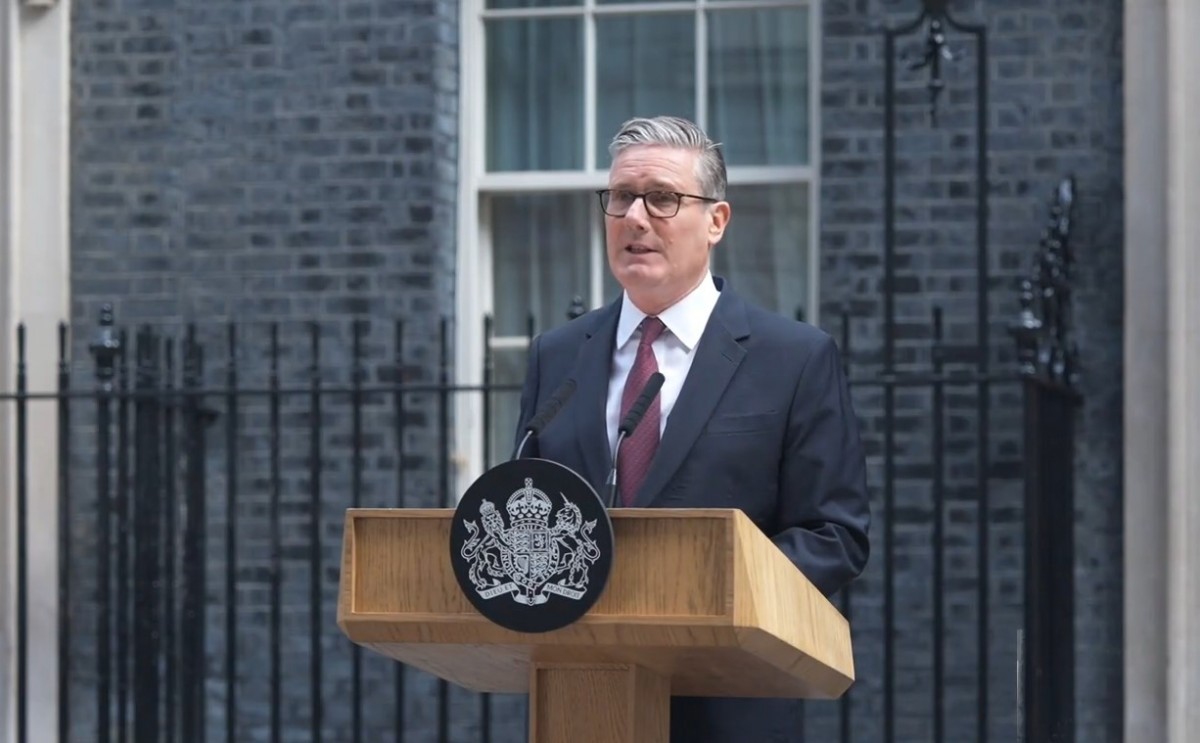 Thủ tướng Anh Keir Starmer phát biểu ngày 22/6. Ảnh chụp màn hình