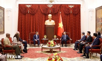 Tổng Bí thư, Chủ tịch nước tiếp Quyền Bộ trưởng Hải quân Mỹ