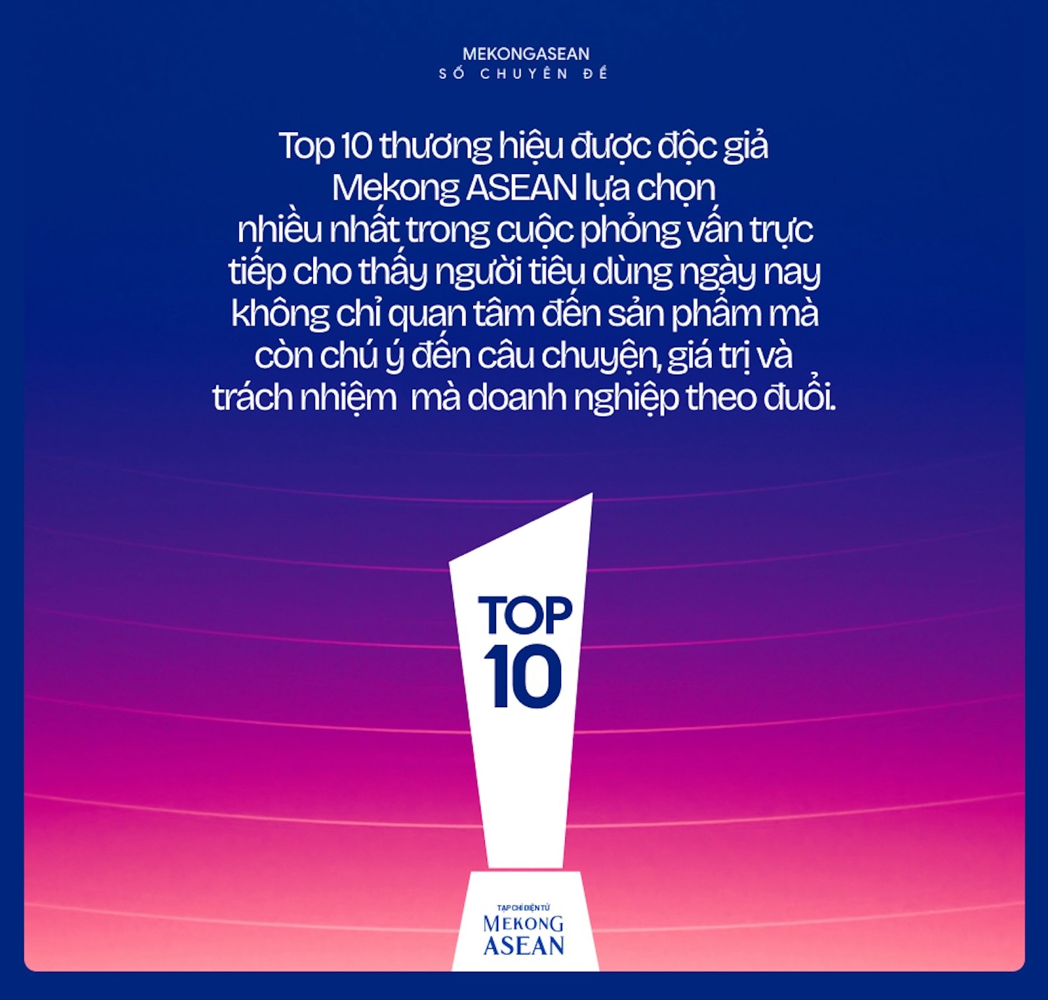 Top 10 thương hiệu Việt được độc giả Mekong ASEAN lựa chọn Top 10 thương hiệu Việt được độc giả Mekong ASEAN lựa chọn