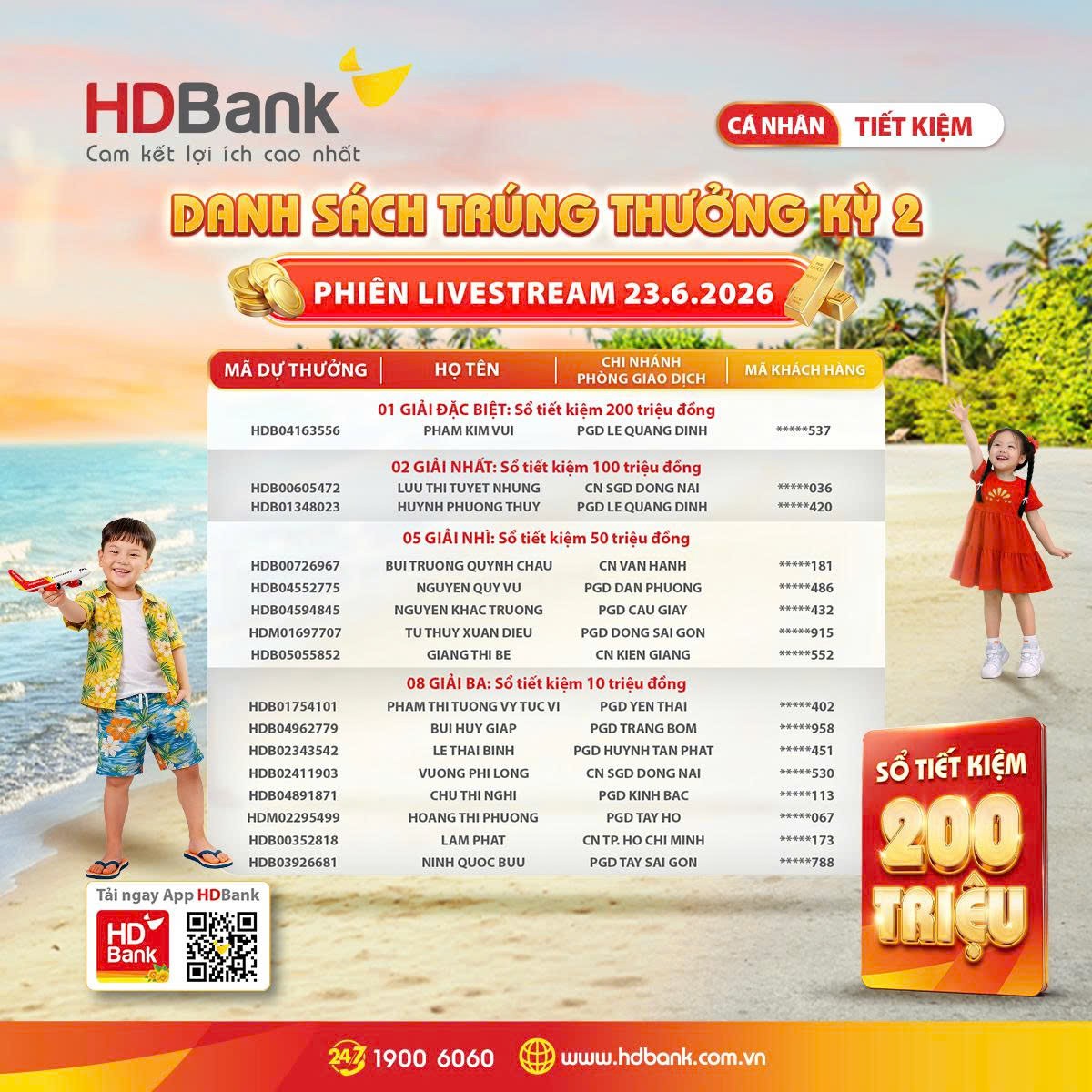 Khách hàng HDBank trúng thưởng sổ tiết kiệm và chuyến du lịch Hàn Quốc hấp dẫn