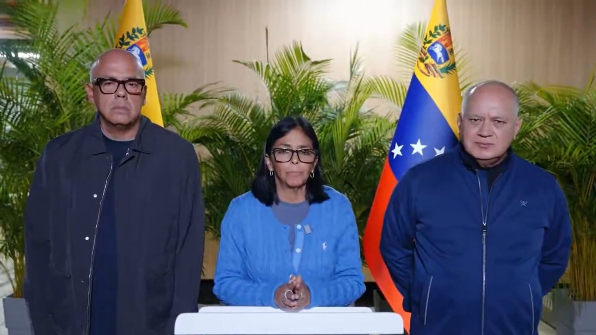 Tổng thống lâm thời Venezuela Delcy Rodriguez ban bố tình trạng khẩn cấp ngày 25/6. Ảnh chụp màn hình từ video đăng tải trên mạng xã hội X của bà Rodriguez