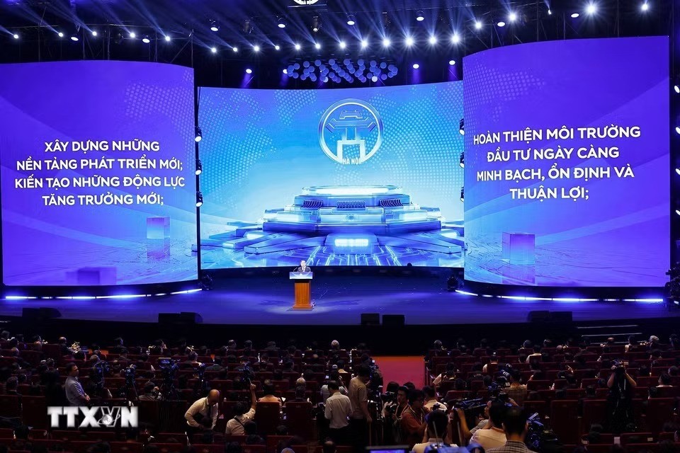 Chủ tịch Quốc hội Trần Thanh Mẫn phát biểu chỉ đạo tại Hội nghị - Ảnh: VGP