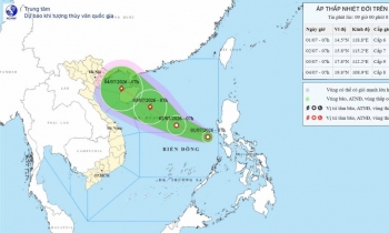 Áp thấp nhiệt đới trên Biển Đông có thể mạnh thành cơn bão số 1 năm 2026