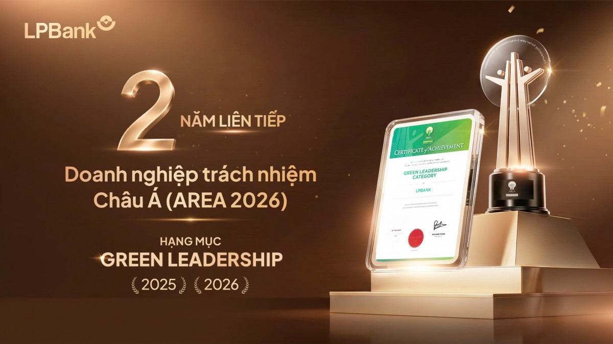 LPBank được vinh danh Green Leadership và Top 10 Ngân hàng ESG Việt Nam Xanh
