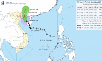 Bão số 1 áp sát Quảng Ninh - Hải Phòng, Bắc Bộ mưa lớn hết ngày 5/7