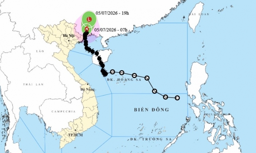 Bão số 1 di chuyển chậm, Bắc Bộ tiếp tục mưa to kèm gió mạnh