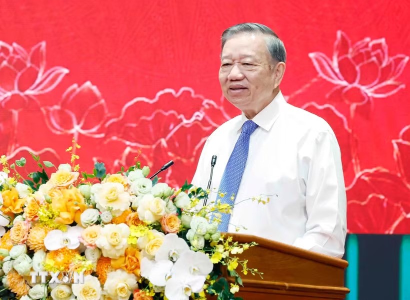 Tổng Bí thư, Chủ tịch nước Tô Lâm phát biểu chỉ đạo. Ảnh: TTXVN.