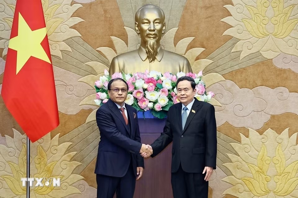 Chủ tịch Quốc hội Trần Thanh Mẫn tiếp Tổng Chưởng lý Malaysia Tan Sri Mohd Dusuki Mokhtar - Ảnh: TTXVN