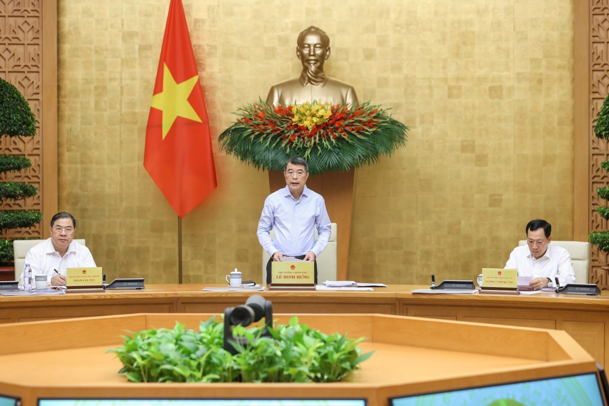 Thủ tướng Lê Minh Hưng chủ trì phiên họp Chính phủ chuyên đề xây dựng pháp luật tháng 7/2026