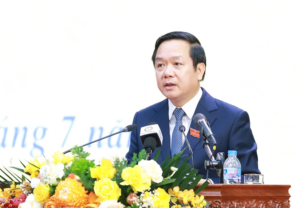 Ông Phạm Quang Ngọc, Ủy viên Trung ương Đảng, Bí thư Tỉnh ủy Hưng Yên phát biểu tại kỳ họp. Nguồn: Hungyen.gov.vn. Ông Phạm Quang Ngọc, Ủy viên Trung ương Đảng, Bí thư Tỉnh ủy Hưng Yên phát biểu tại kỳ họp. Nguồn: Hungyen.gov.vn.