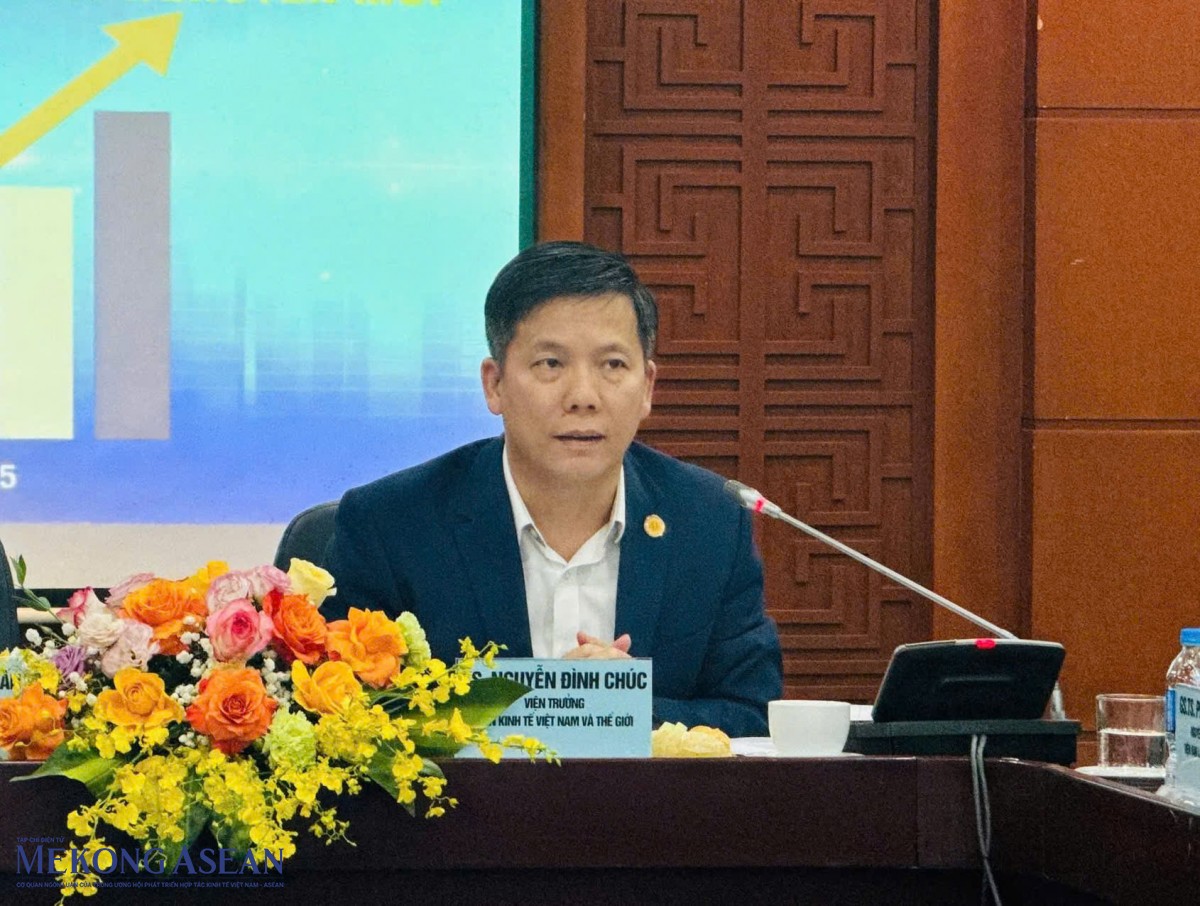 TS. Nguyễn Đình Chúc - Viện trưởng Viện Kinh tế Việt Nam và Thế giới. Ảnh: Kiều Chinh/Mekong ASEAN.