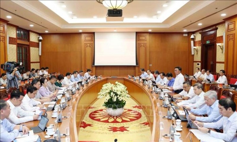 Hội nghị sơ kết công tác 6 tháng đầu năm và triển khai nhiệm vụ trọng tâm 6 tháng cuối năm 2026. Ảnh: TTXVN.