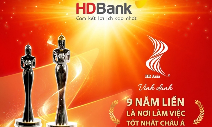 HDBank là ngân hàng duy nhất 9 năm liền đạt danh hiệu 