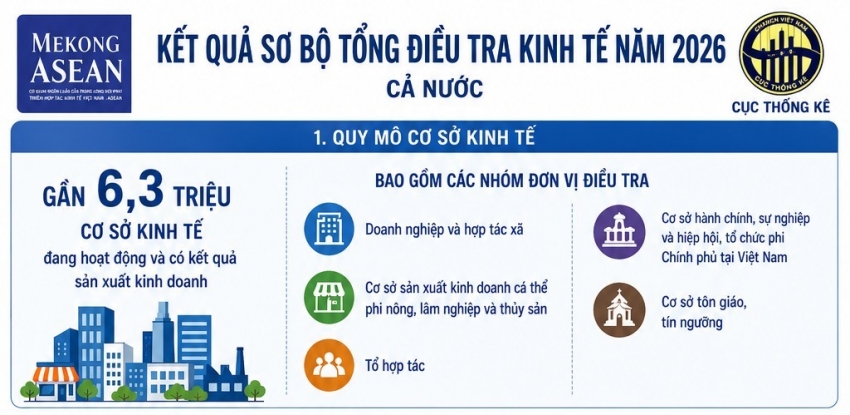 Cả nước có gần 6,3 triệu đơn vị kinh tế với hơn 30,37 triệu lao động