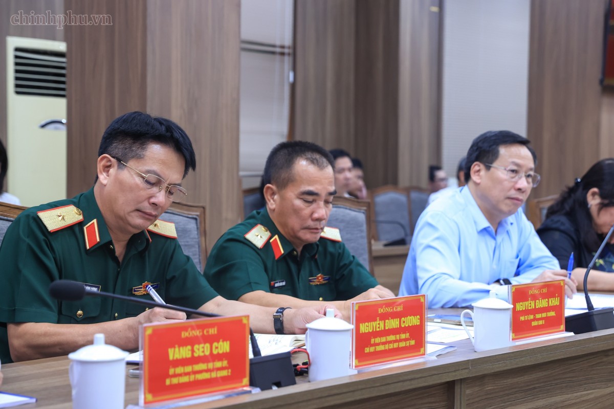 Các đại biểu dự cuộc làm việc - Ảnh: VGP