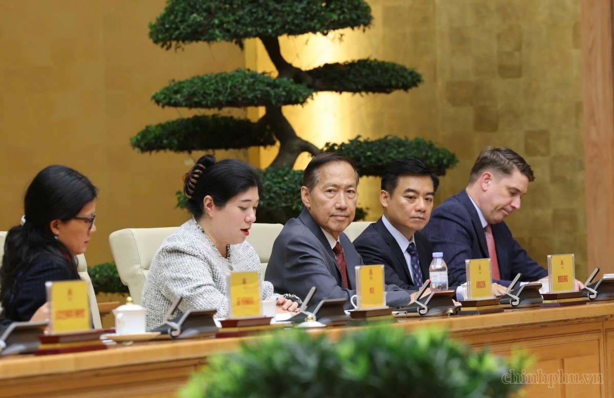 Đại diện các doanh nghiệp Hoa Kỳ cũng nêu một số khó khăn, vướng mắc liên quan đến cơ chế, chính sách và quá trình tổ chức thực hiện trong các lĩnh vực - Ảnh: VGP