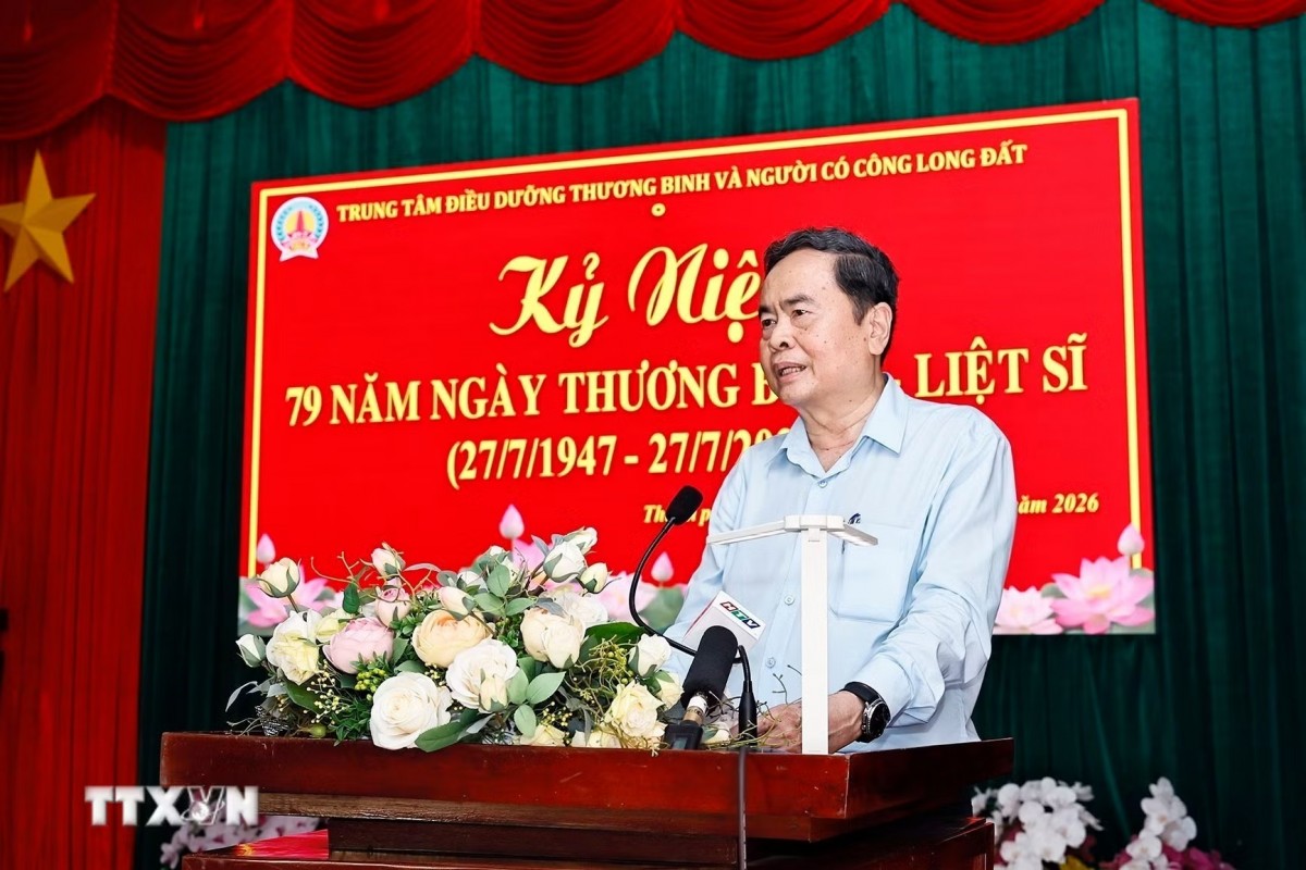 Chủ tịch Quốc hội Trần Thanh Mẫn phát biểu Chủ tịch Quốc hội Trần Thanh Mẫn phát biểu