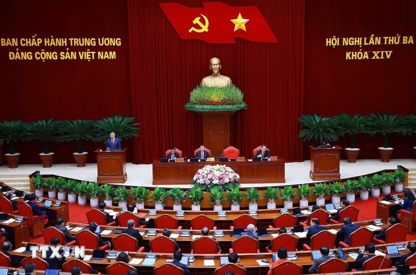 Tổng Bí thư, Chủ tịch nước phát biểu khai mạc Hội nghị Trung ương 3, khoá XIV