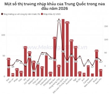 Trung Quốc tăng mạnh nhập khẩu trong 6 tháng 2026, đạt 1.500 tỷ USD