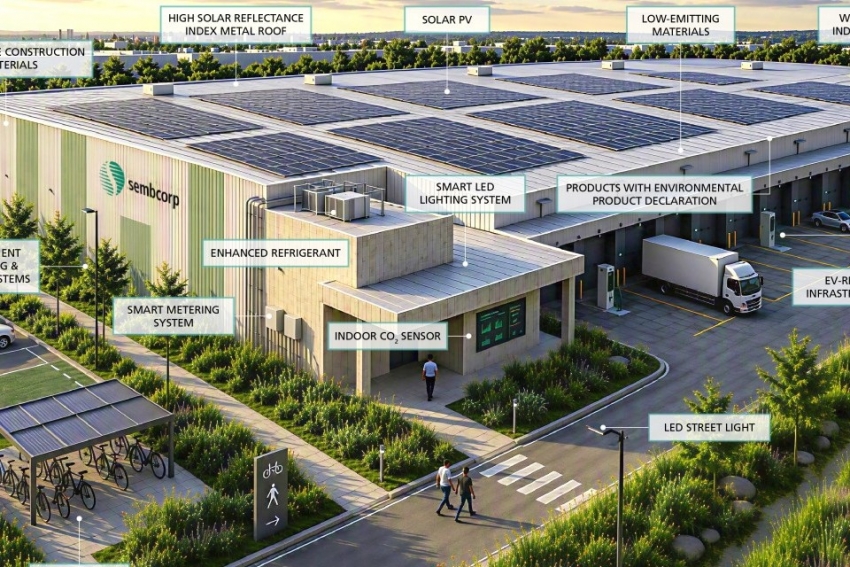 Sembcorp phát triển mẫu nhà xưởng đạt chuẩn LEED Volume đầu tiên tại Việt Nam