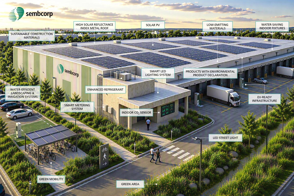 Sembcorp phát triển mẫu nhà xưởng đạt chuẩn LEED Volume đầu tiên tại Việt Nam