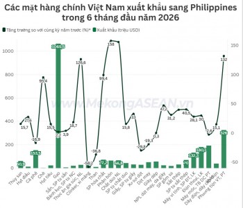 Nhiều mặt hàng xuất khẩu sang Philippines tăng đột biến