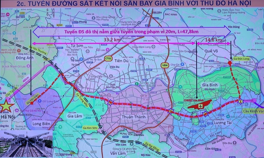 Bắc Ninh và Hà Nội bàn giao mặt bằng cho đường kết nối sân bay Gia Bình