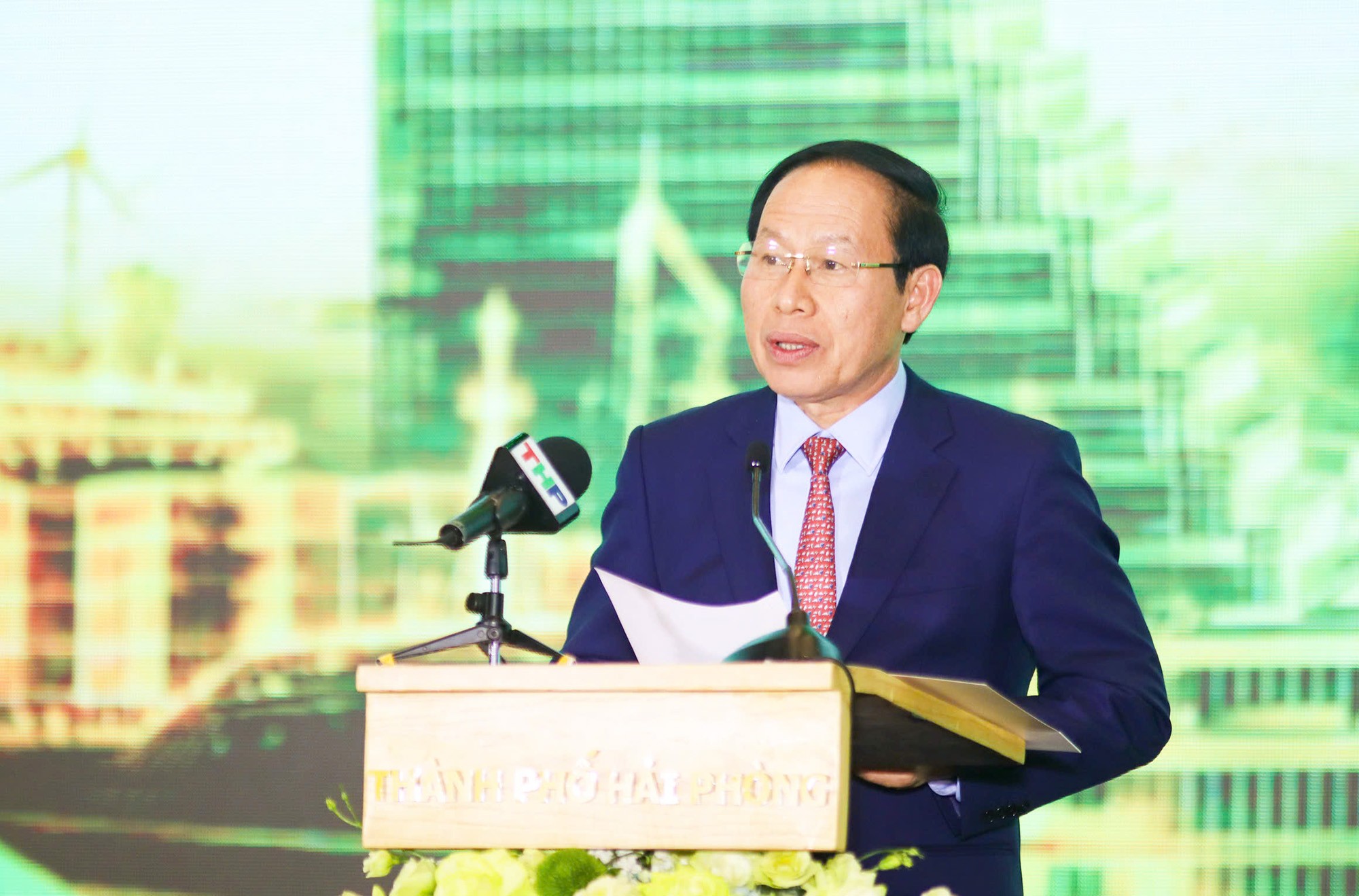 Phó Thủ tướng Chính phủ Lê Tiến Châu phát biểu tại hội nghị. Ảnh BTC.