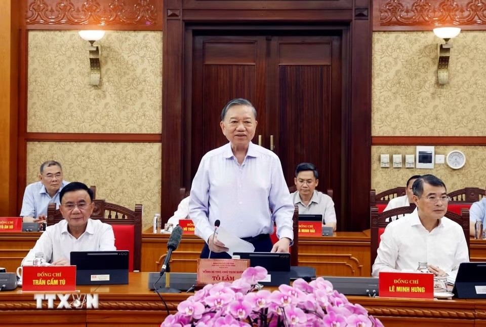Tổng Bí thư, Chủ tịch nước Tô Lâm phát biểu