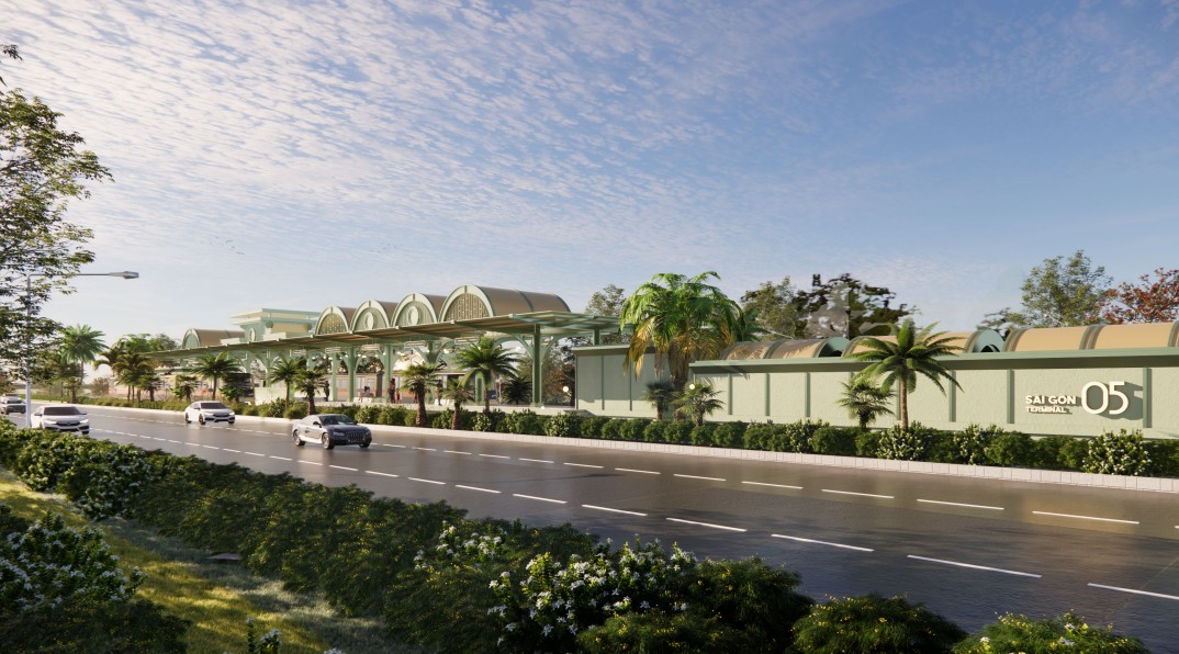 Phối cảnh nhà ga Sài Gòn. Ảnh: Sun Group.