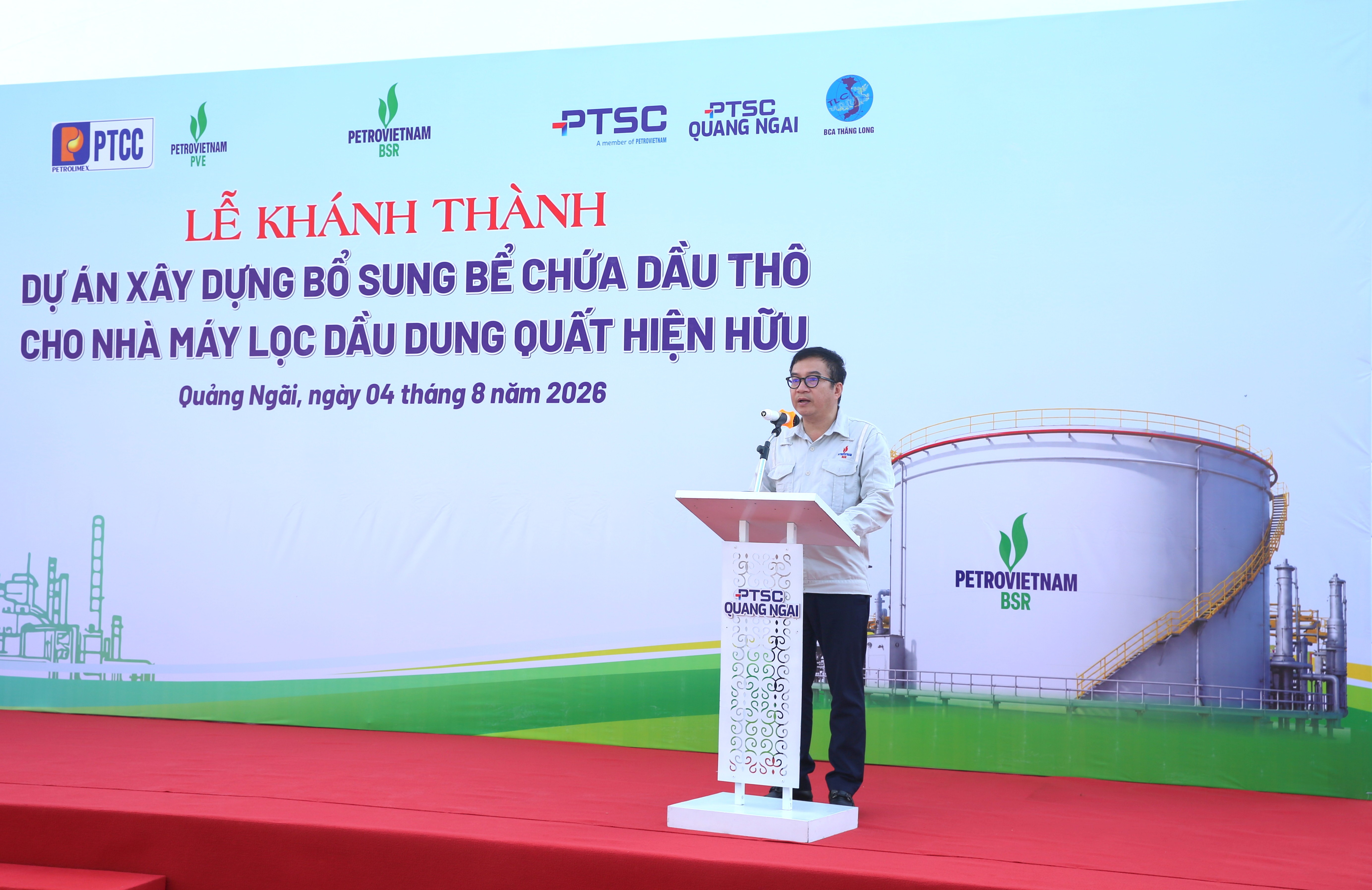 Tổng Giám đốc BSR Nguyễn Việt Thắng phát biểu tại buổi lễ.
