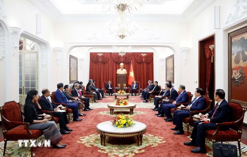 Tổng Bí thư, Chủ tịch nước Tô Lâm tiếp Đại sứ, Đại biện các nước ASEAN tại Hà Nội. 