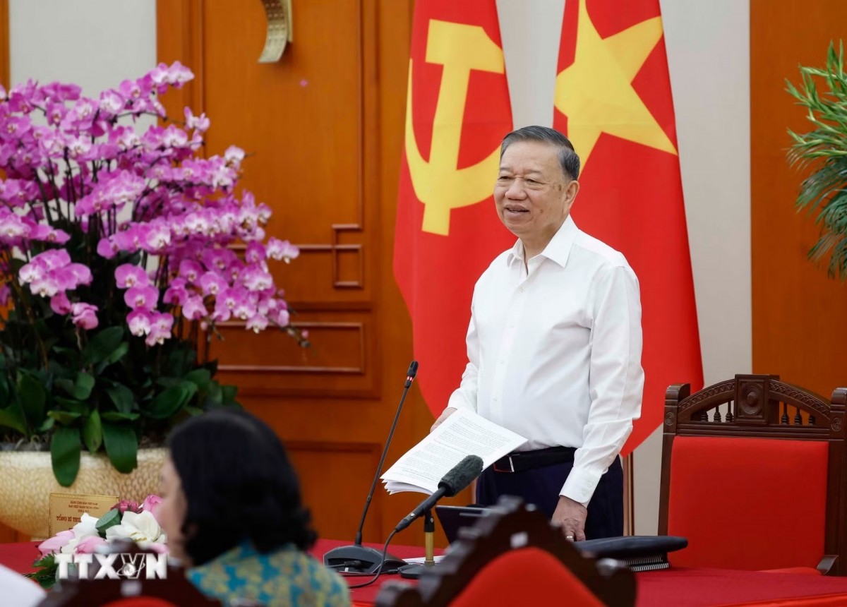 Tổng Bí thư, Chủ tịch nước yêu cầu cần thống nhất quan điểm, nguyên tắc, phạm vi và tiêu chí nghiên cứu- Ảnh: TTXVN