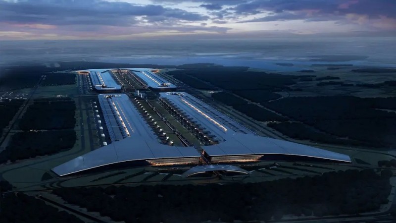 Đồ họa mô phỏng Terafab sau khi xây dựng. Ảnh: SpaceX Đồ họa mô phỏng Terafab sau khi xây dựng. Ảnh: SpaceX