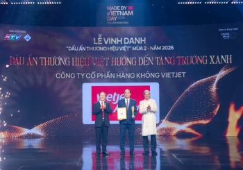 Vietjet với 'Dấu ấn thương hiệu Việt hướng đến tăng trưởng xanh'