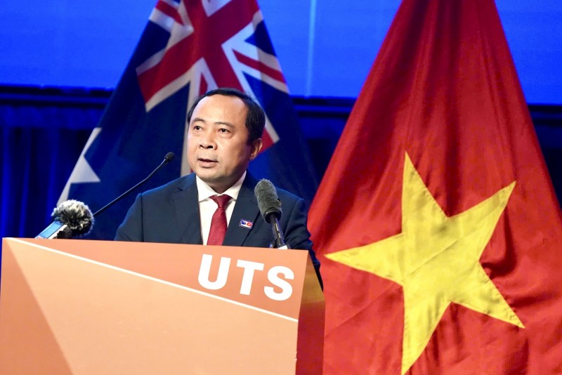 Bộ trưởng Vũ Hải Quân phát biểu tại Diễn đàn Tech Connect Việt Nam - Australia 2026.
