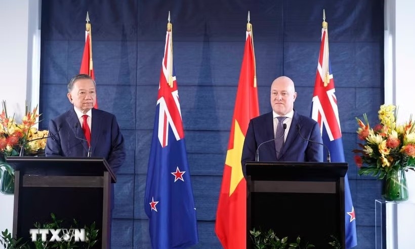 Tổng Bí thư, Chủ tịch nước Tô Lâm và Thủ tướng New Zealand gặp gỡ báo chí
