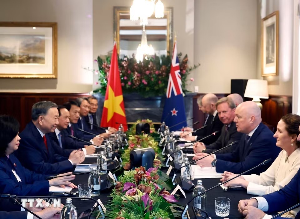 Tổng Bí thư, Chủ tịch nước Tô Lâm và Thủ tướng New Zealand gặp gỡ báo chí