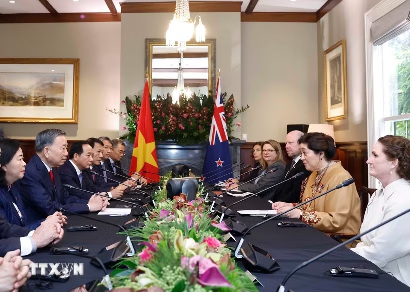 Tổng Bí thư, Chủ tịch nước Tô Lâm hội đàm với Toàn quyền New Zealand Cindy Kiro - Ảnh: TTXVN