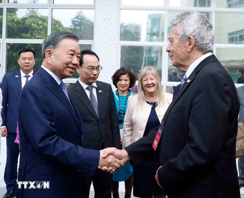 Tổng Bí thư, Chủ tịch nước Tô Lâm tới dự Diễn đàn Giáo dục đại học và Giáo dục nghề nghiệp Việt Nam - New Zealand 2026 - Ảnh: TTXVN