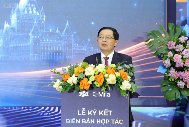 Phó Thủ tướng Hồ Quốc Dũng phát biểu tại lễ ký kết. Ảnh: VGP.