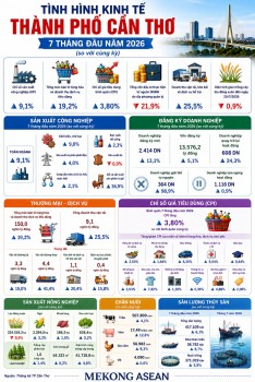 Kinh tế Cần Thơ 7 tháng 2026: Sản xuất công nghiệp là động lực quan trọng