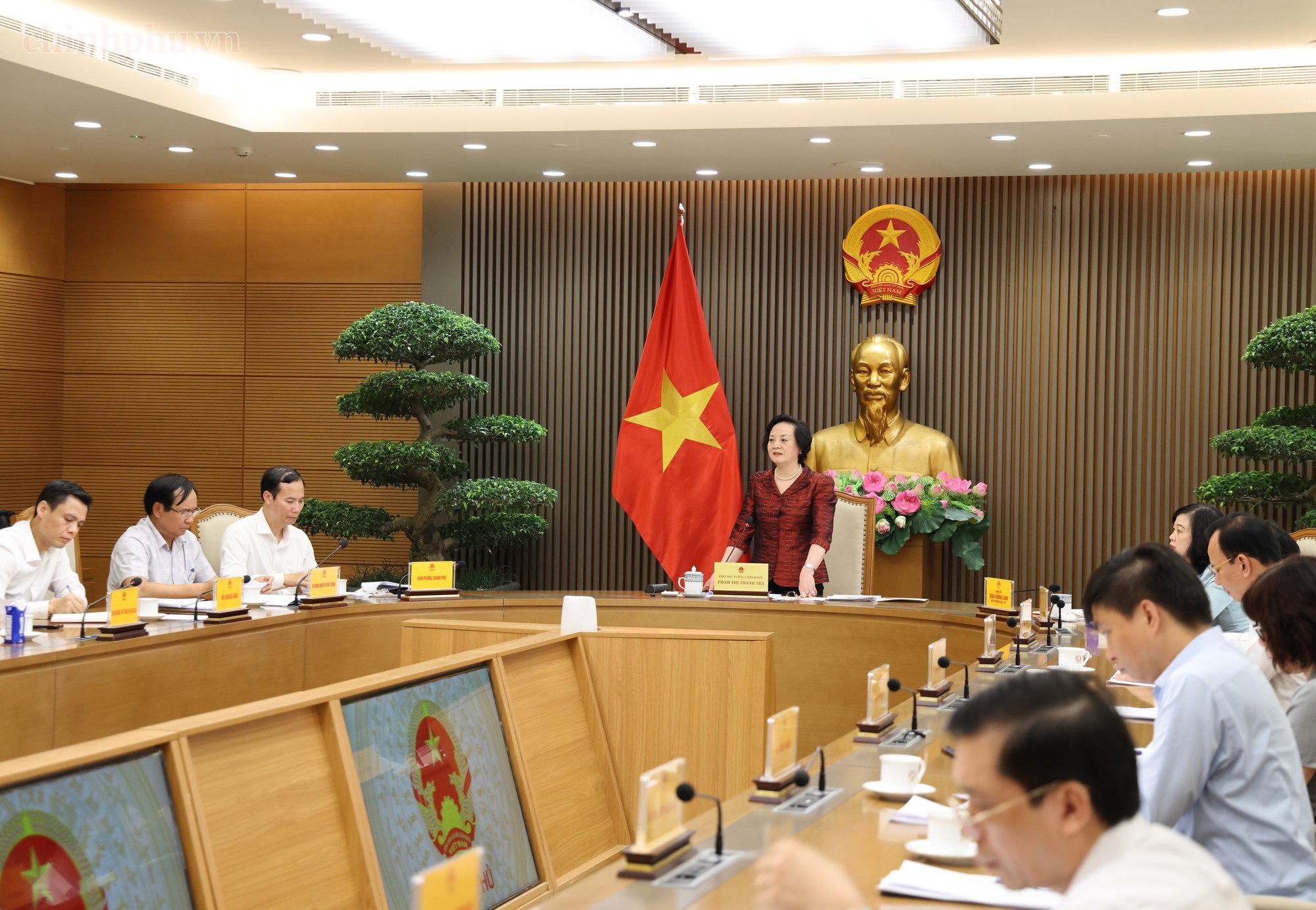 Phó Thủ tướng Phạm Thị Thanh Trà nhấn mạnh yêu cầu nâng cao nhận thức và trách nhiệm về công tác người cao tuổi trong tình hình mới - Ảnh: VGP.