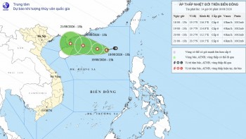 Áp thấp nhiệt đới hướng về phía Bắc, chưa có dấu hiệu mạnh lên thành bão