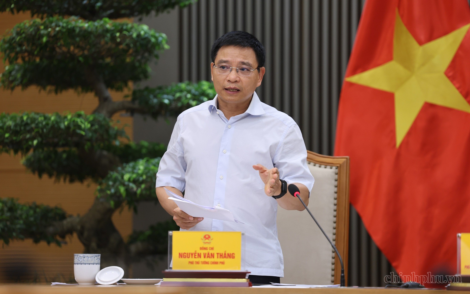 Phó Thủ tướng Nguyễn Văn Thắng phát biểu tại buổi làm việc - Ảnh: VGP.