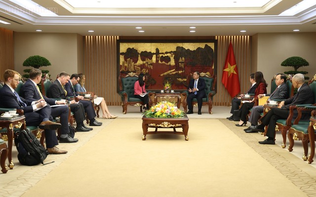 Phó Thủ tướng Thường trực đề nghị hai bên thúc đẩy hợp tác kinh tế - thương mại theo hướng hài hòa, bền vững, cùng có lợi - Ảnh: VGP.