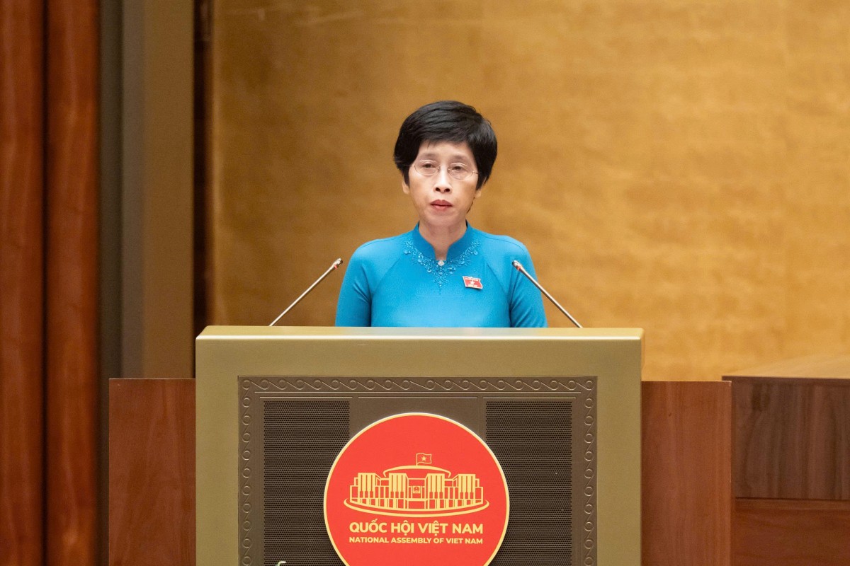 Bà Nguyễn Thị Phú Hà - Phó Chủ nhiệm Ủy ban Kinh tế và Tài chính của Quốc hội (Ảnh: Media Quốc hội).