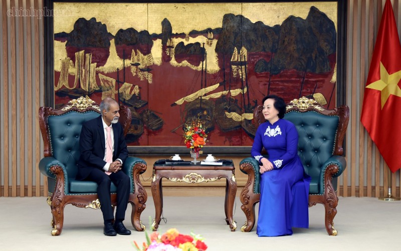 Phó Thủ tướng Phạm Thị Thanh Trà tiếp ông Sanjay Wijesekera, Giám đốc UNICEF khu vực Châu Á - Thái Bình Dương