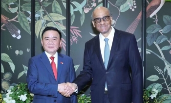 Thường trực Ban Bí thư Trần Cẩm Tú hội kiến Tổng thống Singapore